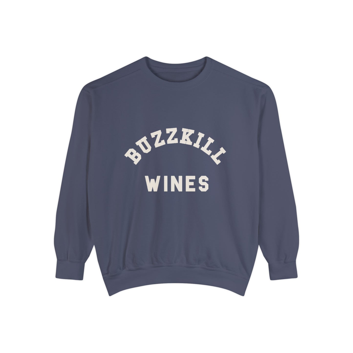 Buzzkill Wines Crewneck in Blue Jean
