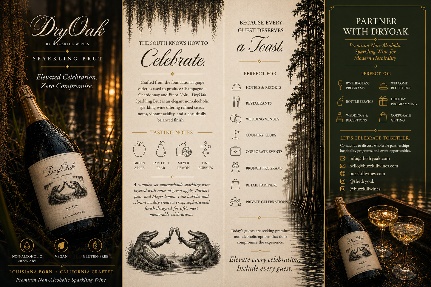 Buzzkill x DryOak Non-Alcoholic Sparkling Brut