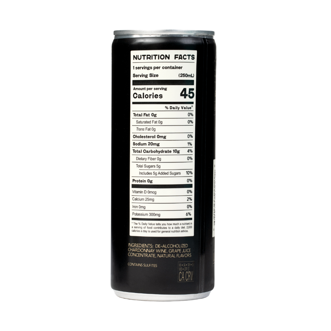 Sparkling Blanc de Blancs Alcohol-Removed Wine