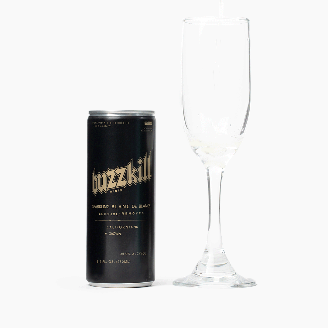 Sparkling Blanc de Blancs Alcohol-Removed Wine