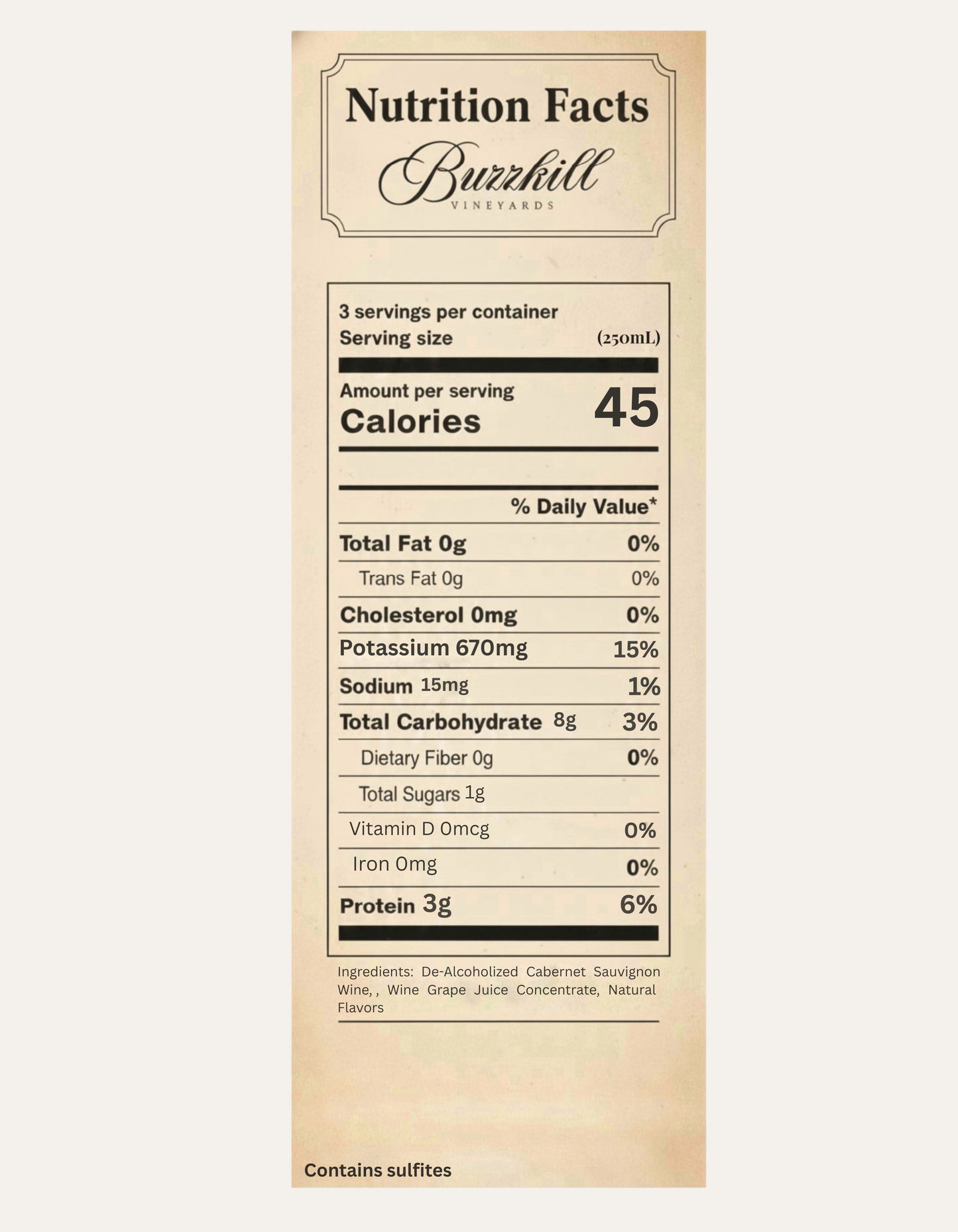 COMING SOON — Buzzkill Non-Alcoholic Wine 750mL Bottles | Low Sugar, Low Calorie, No Hangover