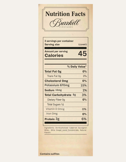 COMING SOON — Buzzkill Non-Alcoholic Wine 750mL Bottles | Low Sugar, Low Calorie, No Hangover