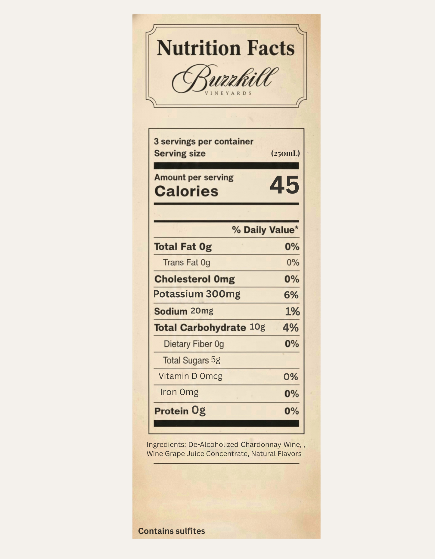 COMING SOON — Buzzkill Non-Alcoholic Wine 750mL Bottles | Low Sugar, Low Calorie, No Hangover